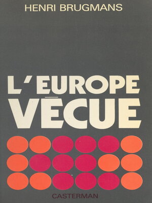 cover image of L'Europe vécue